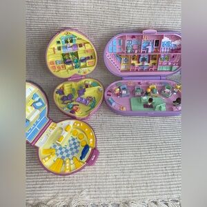 Vintage 1990s Bluebird Toys Polly Pocket Compact Playset Bundle